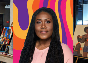 Norélice Mboutou, artiste peintre au Nouveau Brunsuick